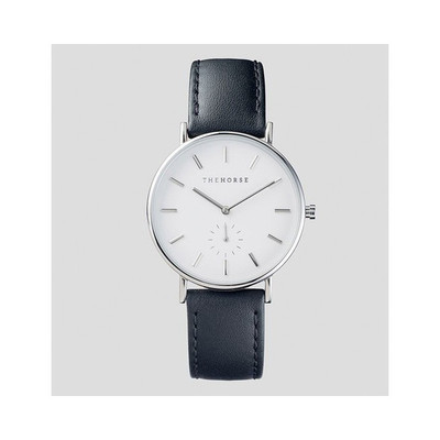 THE CLASSIC Silver / Black Leather