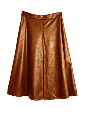 FAKE SNAKE MIDI SKIRT