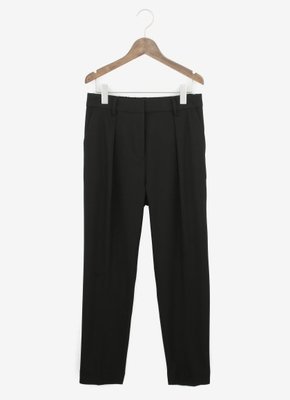 ヴィスコースポリツイルテーパードアンクル丈パンツ