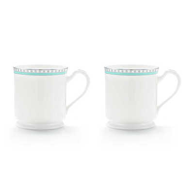 ティファニー プラチナ ブルー バンド  マグカップ