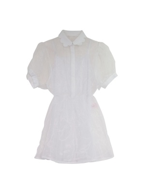 lip organdy one-piece