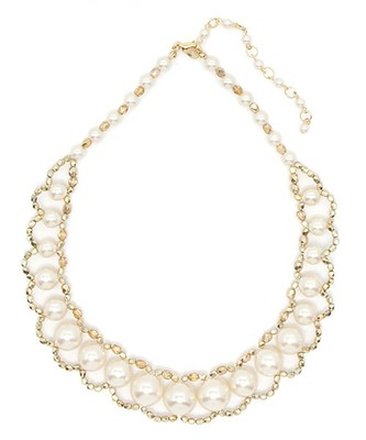 Demi-Luxe BEAMS Demi-Luxe BEAMS / ゴールド パール ショートネックレス