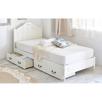 ロマンティックプリンセス 収納付クラシカルベッドV4