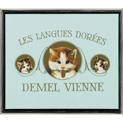 デメル　ソリッドチョコ　猫ラベル　ミルク