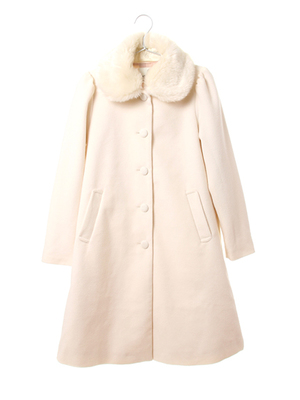 【Special Price】ファー付きフレアコート