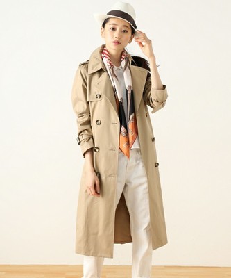 Spick & Span ギャバ ロングトレンチ コート。