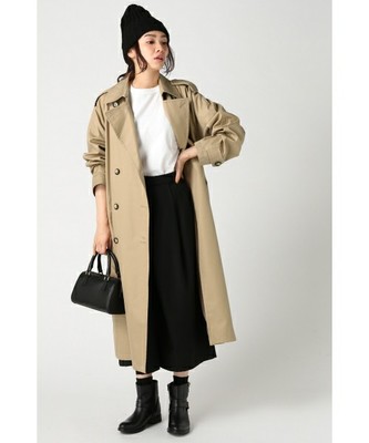 JOURNAL STANDARD relume 60/2コーマギャバ オーバートレンチコート#