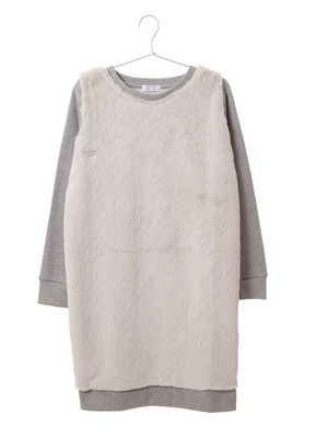 Fur Sweat One Piece