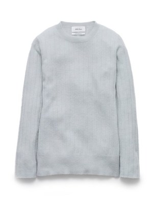 ワイドリブラウンドプルオーバー