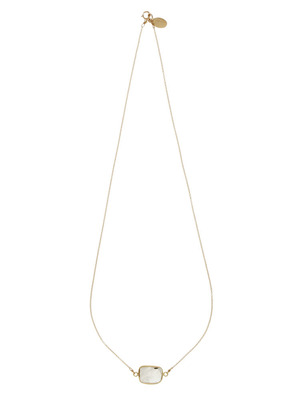 Sliced Gemstone Necklace