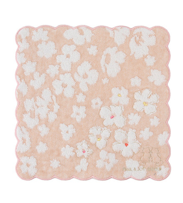 花柄タオルハンカチーフ