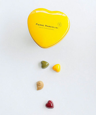  ＜ピエール マルコリーニ＞  Ｓ３６０　バレンタイン　セレクション　リミテッドエディション　イエロー　９個入