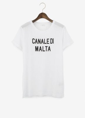 テンセルコットン半袖ロゴTシャツ