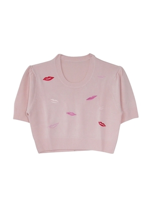 lip knit tops