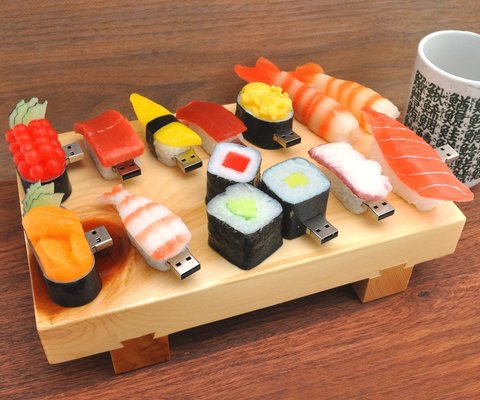 PLATA 10個セット 【 お寿司 すし SUSHI 】 おもしろ USB メモリ 8GB アソート 