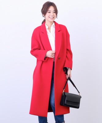 ラムウールロングコート