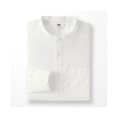 エクストラファインコットンブロードスタンドカラーシャツ