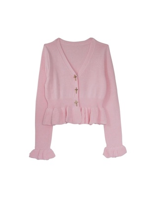 peplum knitcardigan