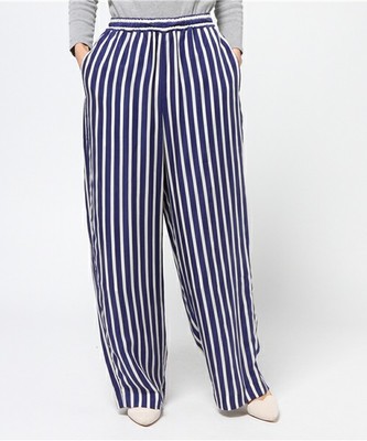 CUPRO STRIPE PANTS