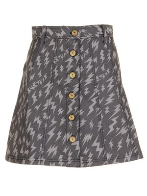 Thunder Jeans Skirt Thunderプリントスカート