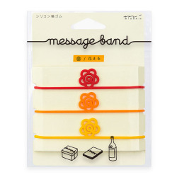メッセージバンド 花まる柄