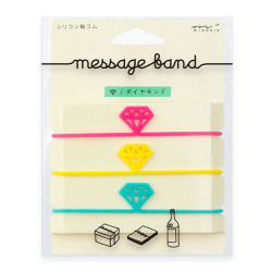 メッセージバンド ダイヤモンド柄