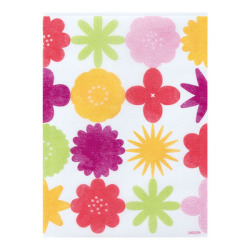 グラシン袋 水彩 花柄 赤