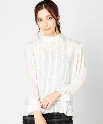 GEORGETTE FRILL BLOUSE
