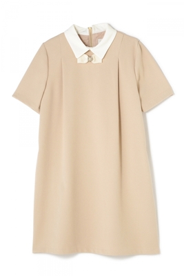 JILL by JILLSTUART(ジルバイジルスチュアート)BI COLOUR WING-TUCK ONEPIECE