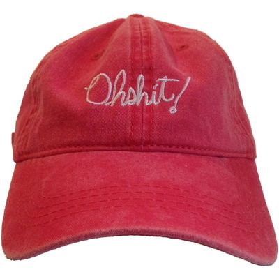 OH SHIT! - dyed cotton cap red