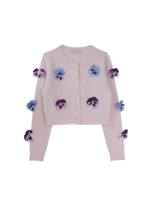 Pansy knit cardigan