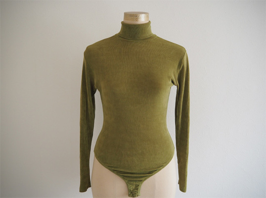 Leaf Green Turtle Neck Leotard