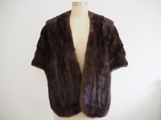 50～60 Chocolate Mink Fur Stole