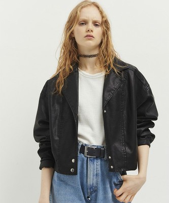 Stussy Women ライダースジャケット