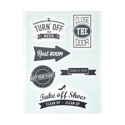 ウォールステッカーハウス ルール B ブルー