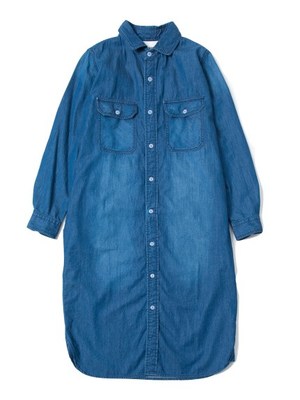 DUNGAREE SHIRT DRESS