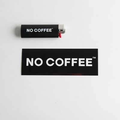 NO COFFEE ステッカー小（ブラック）