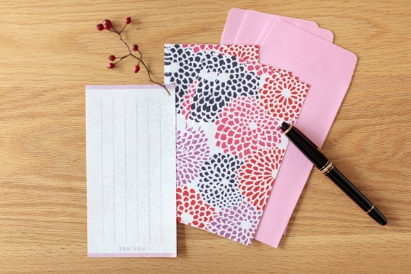 一筆パックレター／菊づくし