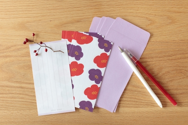 一筆パックレター／花椿（はなつばき）