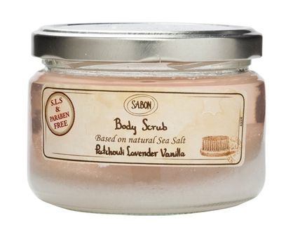 SABONボディスクラブ250ml 《パチュリラベンダーバニラ》