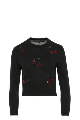 Embroidered Fruits Crewneck