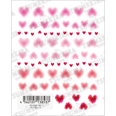 TSUMEKIRA es(ツメキラ) ネイルシール チーク&ハート【ネコポスOK】