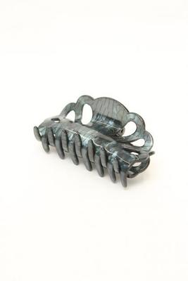 Navy エレガントMarble模様ヘアクリップ