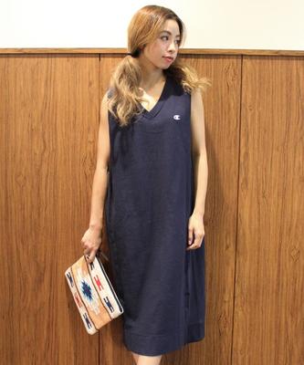 （CHAMPION×ROSEBUD）CWSH336 REVERSE WEAVE® NO SLEEVE DRESS