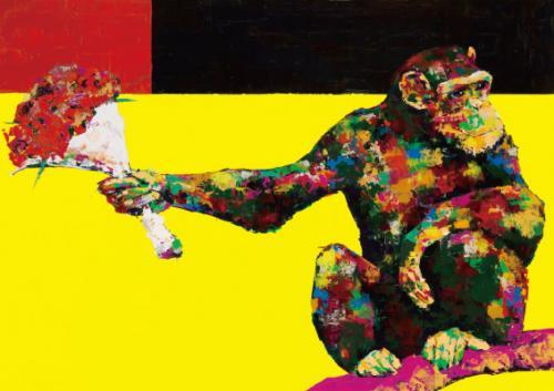 花束チンパンジー