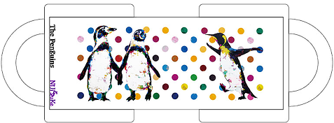 マグカップ（ペンギンたち）