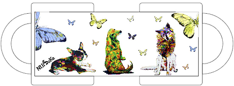 マグカップ（犬たち）