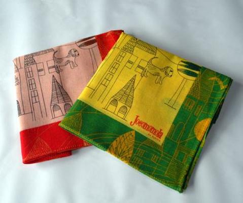 【Jocomomola de Sybilla】綿(42cm)風呂敷　DE PASEO<散歩>