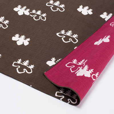  50 唐長 両面染め 光悦陰日向桐 チャ／アズキ