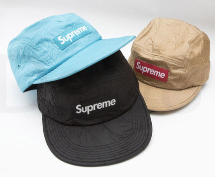 15AW Supreme Wrinkled Nylon Soft Bill Camp Cap